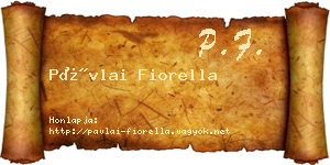 Pávlai Fiorella névjegykártya